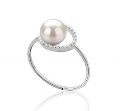 6-7mm AAAA Quality Freshwater Cultured Pearl Ring in Andy White