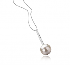 10-11mm AAAA Quality Freshwater Cultured Pearl Pendant in Vanna White
