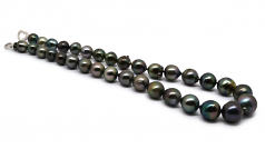 10-14mm Baroque Quality Tahitian Cultured Pearl Necklace in 17.5-inch Multicolour