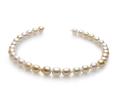 10-13mm Baroque Quality South Sea Cultured Pearl Necklace in 18-inch Multicolour