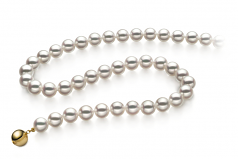 7.5-8mm Hanadama - AAAA Quality Japanese Akoya Cultured Pearl Necklace in Hanadama 18-inch White