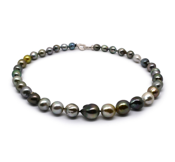 9-12mm Baroque Quality Tahitian Cultured Pearl Necklace in 17-inch Multicolour 9-12mm Baroque Quality Tahitian Cultured Pearl Necklace in 17-inch Multicolour