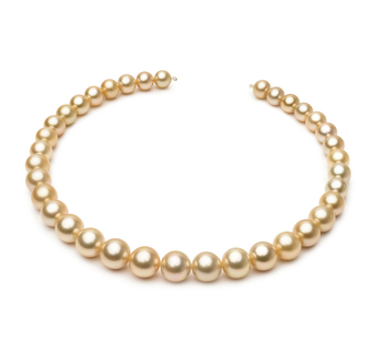 10-13.3mm AAA Quality South Sea Cultured Pearl Necklace in 18-inch Gold 10-13.3mm AAA Quality South Sea Cultured Pearl Necklace in 18-inch Gold