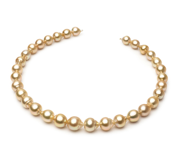 10.1-12.5mm Baroque Quality South Sea Cultured Pearl Necklace in Golden 18-inch Gold 10.1-12.5mm Baroque Quality South Sea Cultured Pearl Necklace in Golden 18-inch Gold