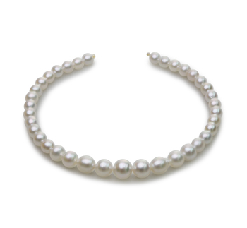 8.3-14mm Baroque Quality South Sea Cultured Pearl Necklace in 18-inch White