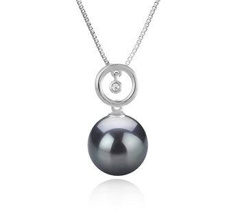 11-12mm AAA Quality Tahitian Cultured Pearl Pendant in Aurora Black 11-12mm AAA Quality Tahitian Cultured Pearl Pendant in Aurora Black
