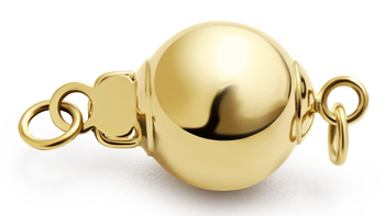  Clasp in Ball - 14k Yellow Gold 