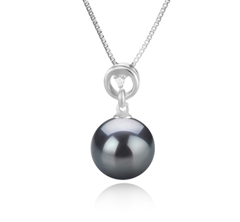 10-11mm AAA Quality Tahitian Cultured Pearl Pendant in Bonita Black 10-11mm AAA Quality Tahitian Cultured Pearl Pendant in Bonita Black
