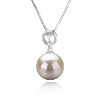 10-11mm AAAA Quality Freshwater Cultured Pearl Pendant in Bonita White 10-11mm AAAA Quality Freshwater Cultured Pearl Pendant in Bonita White