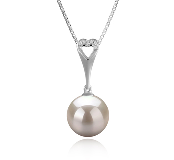 10-11mm AAAA Quality Freshwater Cultured Pearl Pendant in Bunny White 10-11mm AAAA Quality Freshwater Cultured Pearl Pendant in Bunny White