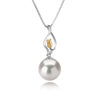 11-12mm AA+ Quality Freshwater - Edison Cultured Pearl Pendant in Caresse White 11-12mm AA+ Quality Freshwater - Edison Cultured Pearl Pendant in Caresse White