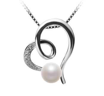 5-6mm AAAA Quality Freshwater Cultured Pearl Pendant in Coco White 5-6mm AAAA Quality Freshwater Cultured Pearl Pendant in Coco White