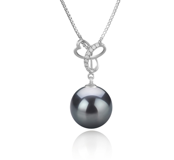 10-11mm AAA Quality Tahitian Cultured Pearl Pendant in Dorothy Black 10-11mm AAA Quality Tahitian Cultured Pearl Pendant in Dorothy Black