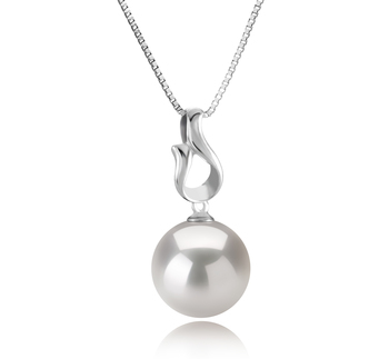 11-12mm AA+ Quality Freshwater - Edison Cultured Pearl Pendant in Elin White 11-12mm AA+ Quality Freshwater - Edison Cultured Pearl Pendant in Elin White