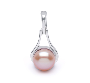 9-10mm AA Quality Freshwater Cultured Pearl Pendant in Enhancer Pink 9-10mm AA Quality Freshwater Cultured Pearl Pendant in Enhancer Pink