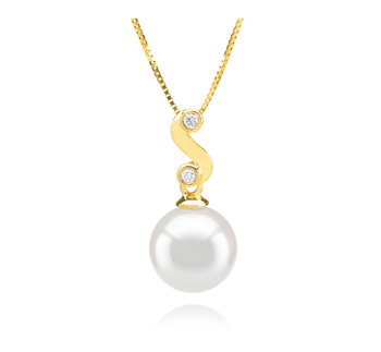 8-9mm AAA Quality Japanese Akoya Cultured Pearl Pendant in Gisela White 8-9mm AAA Quality Japanese Akoya Cultured Pearl Pendant in Gisela White