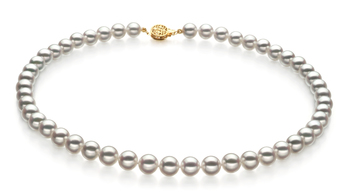 8-8.5mm Hanadama - AAAA Quality Japanese Akoya Cultured Pearl Necklace in Hanadama 18-inch White 8-8.5mm Hanadama - AAAA Quality Japanese Akoya Cultured Pearl Necklace in Hanadama 18-inch White