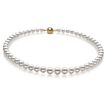 6-9mm Hanadama - AAAA Quality Japanese Akoya Cultured Pearl Necklace in Hanadama 18-inch White 6-9mm Hanadama - AAAA Quality Japanese Akoya Cultured Pearl Necklace in Hanadama 18-inch White