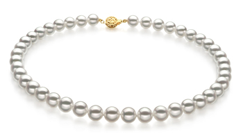 9-9.5mm Hanadama - AAAA Quality Japanese Akoya Cultured Pearl Necklace in Hanadama 23-inch White 9-9.5mm Hanadama - AAAA Quality Japanese Akoya Cultured Pearl Necklace in Hanadama 23-inch White