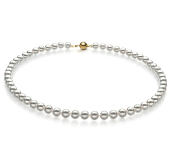 6.5-7mm Hanadama - AAAA Quality Japanese Akoya Cultured Pearl Necklace in Hanadama 23-inch White 6.5-7mm Hanadama - AAAA Quality Japanese Akoya Cultured Pearl Necklace in Hanadama 23-inch White