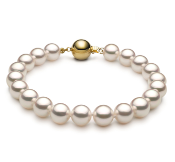 7.5-8mm Hanadama - AAAA Quality Japanese Akoya Cultured Pearl Bracelet in Hanadama 7.5-inch White 7.5-8mm Hanadama - AAAA Quality Japanese Akoya Cultured Pearl Bracelet in Hanadama 7.5-inch White