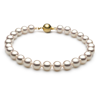 6.5-7mm Hanadama - AAAA Quality Japanese Akoya Cultured Pearl Bracelet in Hanadama 8-inch White 6.5-7mm Hanadama - AAAA Quality Japanese Akoya Cultured Pearl Bracelet in Hanadama 8-inch White