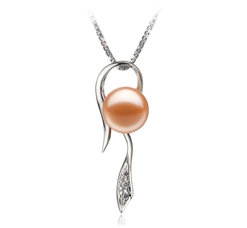 7-8mm AAAA Quality Freshwater Cultured Pearl Pendant in Jennifer Pink 7-8mm AAAA Quality Freshwater Cultured Pearl Pendant in Jennifer Pink