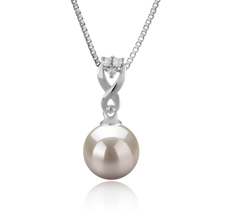 8-9mm AAAA Quality Freshwater Cultured Pearl Pendant in Kendra White 8-9mm AAAA Quality Freshwater Cultured Pearl Pendant in Kendra White