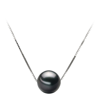9-10mm AA Quality Tahitian Cultured Pearl Pendant in Kristine Black 9-10mm AA Quality Tahitian Cultured Pearl Pendant in Kristine Black