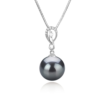 10-11mm AAA Quality Tahitian Cultured Pearl Pendant in Lena Black 10-11mm AAA Quality Tahitian Cultured Pearl Pendant in Lena Black