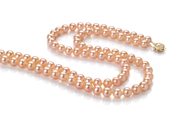 6-7mm AAA Quality Freshwater Cultured Pearl Necklace in Marla Pink 6-7mm AAA Quality Freshwater Cultured Pearl Necklace in Marla Pink
