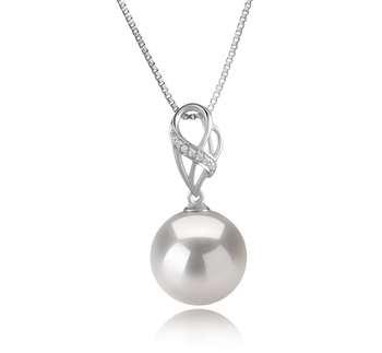 11-12mm AA+ Quality Freshwater - Edison Cultured Pearl Pendant in Moira White 11-12mm AA+ Quality Freshwater - Edison Cultured Pearl Pendant in Moira White