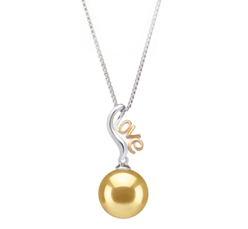 10-11mm AAA Quality South Sea Cultured Pearl Pendant in Nelia Gold 10-11mm AAA Quality South Sea Cultured Pearl Pendant in Nelia Gold