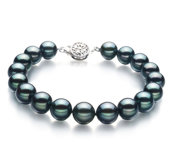 8.5-9mm AA Quality Japanese Akoya Cultured Pearl Bracelet in Black 8.5-9mm AA Quality Japanese Akoya Cultured Pearl Bracelet in Black