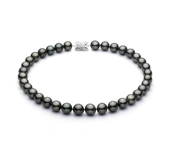 11.1-13.8mm AAA Quality Tahitian Cultured Pearl Necklace in Black 11.1-13.8mm AAA Quality Tahitian Cultured Pearl Necklace in Black