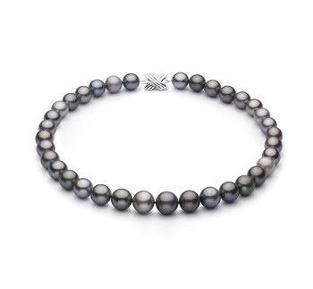 9.2-13.9mm AA+ Quality Tahitian Cultured Pearl Necklace in Multicolour 9.2-13.9mm AA+ Quality Tahitian Cultured Pearl Necklace in Multicolour