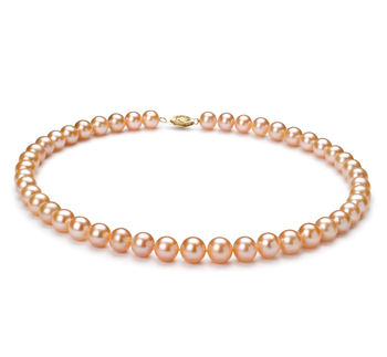 8-9mm AA Quality Freshwater Cultured Pearl Necklace in Pink