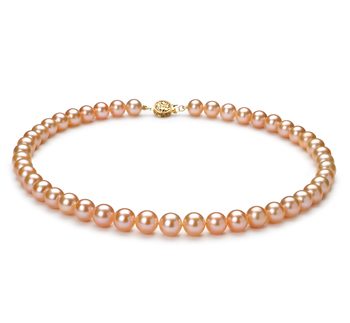 8-8.5mm AAA Quality Freshwater Cultured Pearl Necklace in Pink 8-8.5mm AAA Quality Freshwater Cultured Pearl Necklace in Pink