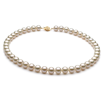 8-9mm AAA Quality Freshwater Cultured Pearl Necklace in White 8-9mm AAA Quality Freshwater Cultured Pearl Necklace in White