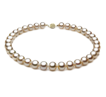 10.5-11.5mm AAA Quality Freshwater Cultured Pearl Necklace in White