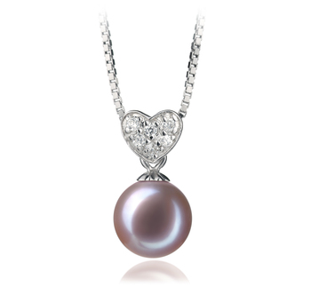 7-8mm AAAA Quality Freshwater Cultured Pearl Pendant in Randy Lavender 7-8mm AAAA Quality Freshwater Cultured Pearl Pendant in Randy Lavender