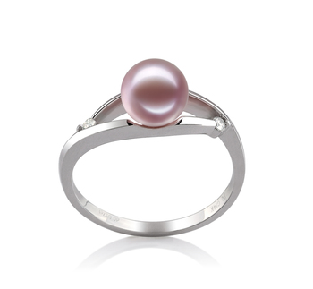 6-7mm AAAA Quality Freshwater Cultured Pearl Ring in Tanya Lavender 6-7mm AAAA Quality Freshwater Cultured Pearl Ring in Tanya Lavender