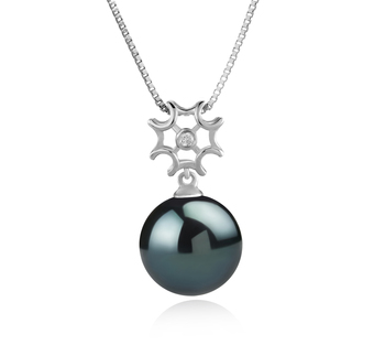 11-12mm AAA Quality Tahitian Cultured Pearl Pendant in Tatiana Black 11-12mm AAA Quality Tahitian Cultured Pearl Pendant in Tatiana Black
