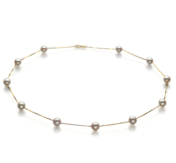 6-7mm AA Quality Japanese Akoya Cultured Pearl Necklace in Tin Cup White 6-7mm AA Quality Japanese Akoya Cultured Pearl Necklace in Tin Cup White
