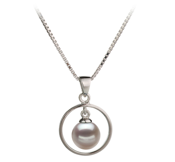 6-7mm AA Quality Japanese Akoya Cultured Pearl Pendant in Trinity White 6-7mm AA Quality Japanese Akoya Cultured Pearl Pendant in Trinity White