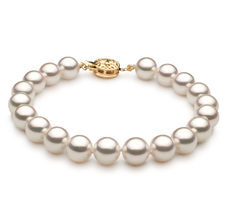 7.5-8mm Hanadama - AAAA Quality Japanese Akoya Cultured Pearl Bracelet in Hanadama 7.5-inch White 7.5-8mm Hanadama - AAAA Quality Japanese Akoya Cultured Pearl Bracelet in Hanadama 7.5-inch White