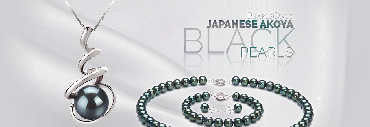 PearlsOnly Black Japanese Akoya Pearls