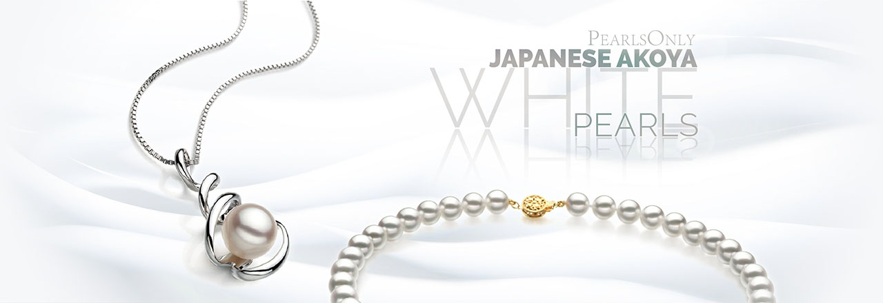 Landing banner for White Japanese Akoya Pearls