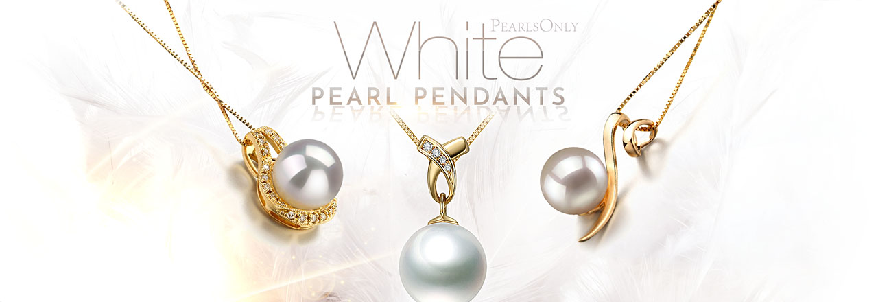 Landing banner for White Pearl Pendants